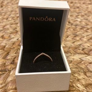 Rose gold Pandora ring